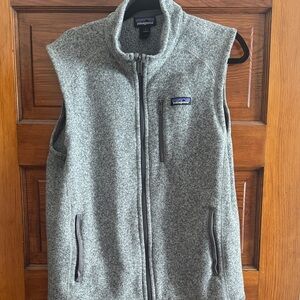 Patagonia Heather Gray Fleece Vest